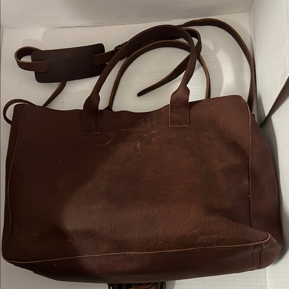 Woge Brown Leather Bag - Picture 3 of 7